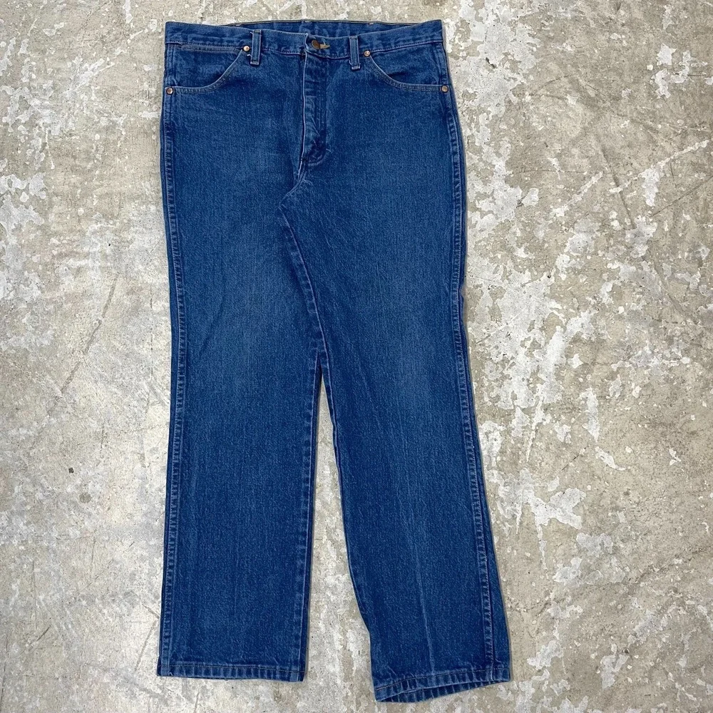 Vintage Wrangler Jeans 36x30 Blue Pants Slim 936 Cowboy Western Denim Work‎ C283